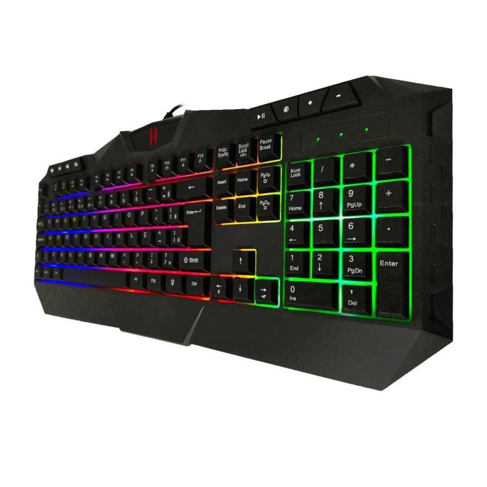 Imagem 2 de 5 do produto Teclado Gamer Multifuncional - Lehmox Gt-t5
