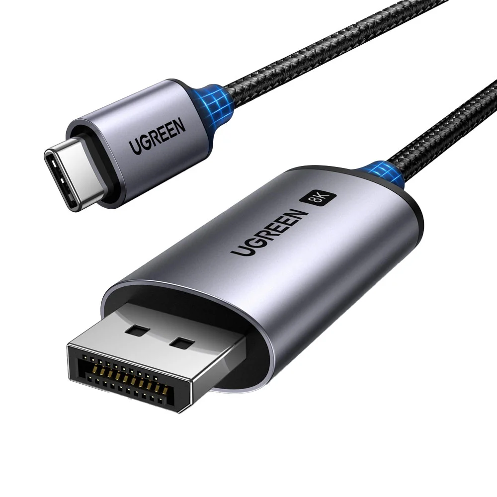 Imagem 5 de 5 do produto Cabo Usb C P/displayport Ugreen 8k-60hz Macho 1m Preto