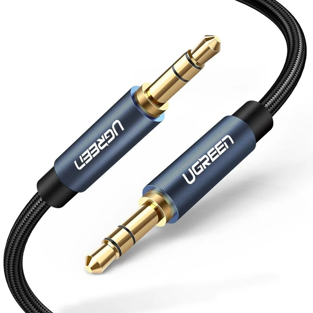 Imagem 2 de 5 do produto Cabo De Áudio Estéreo Ugreen 3.5mm Macho/macho 1m Preto
