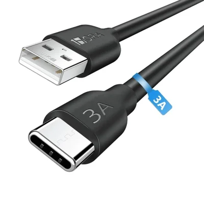 Cabo De Carregamento 1hora Usb 2.0 A/c 3a Macho 1m Preto