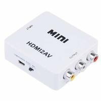 Mini Conversor Adaptador HDMI Para Rca Áudio E Vídeo