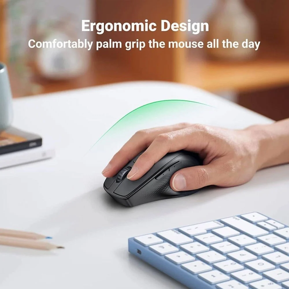 Imagem 2 de 5 do produto Mouse Bluetooth Sem Fio Ugreen Sensor 4000dpi 2,4g Preto