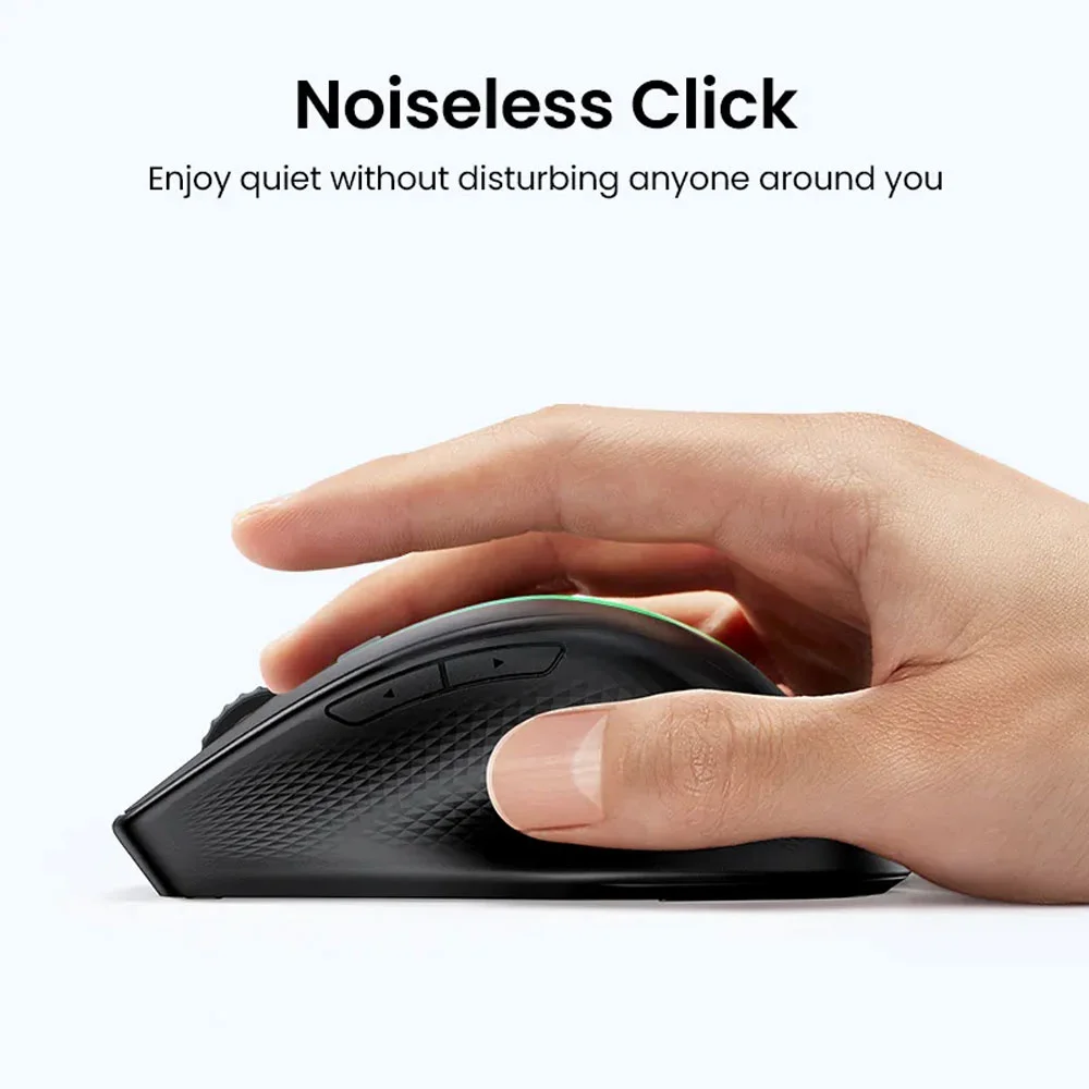 Imagem 4 de 5 do produto Mouse Bluetooth Sem Fio Ugreen Sensor 4000dpi 2,4g Preto