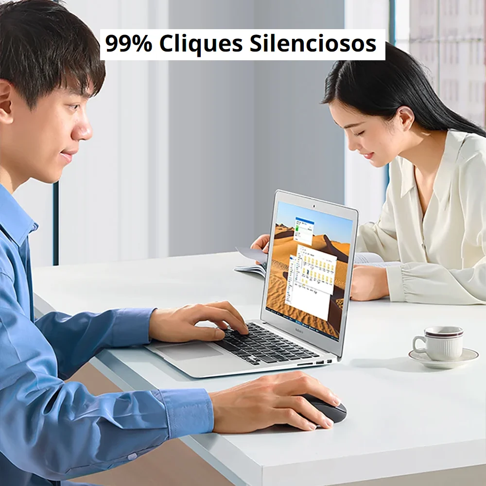 Imagem 5 de 5 do produto Mouse Bluetooth Sem Fio Ugreen 2400dpi 2,4ghz Azul Deep