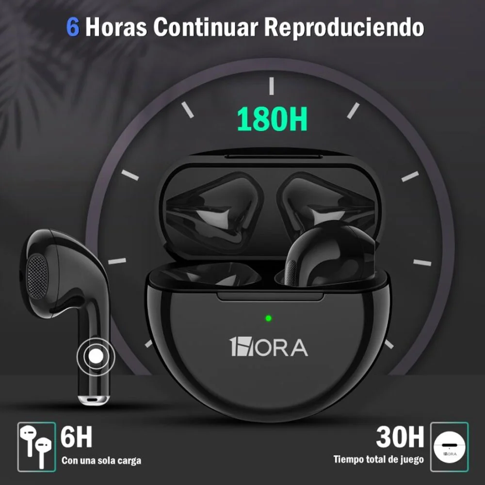 Fone De Ouvido Sem Fio 1hora Aut119n Bluetooth 5.0 Preto 5