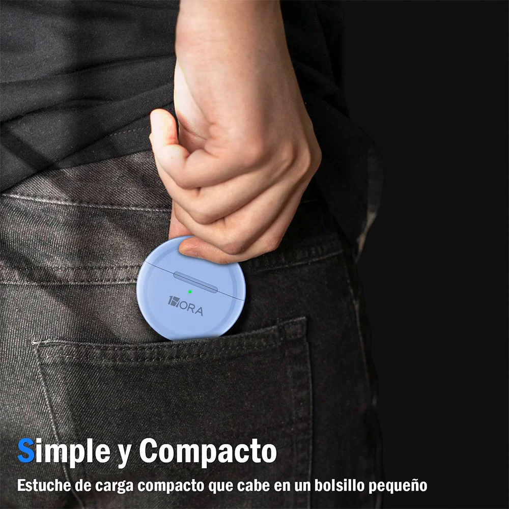 Imagem 2 de 5 do produto Fone De Ouvido Sem Fio 1hora Aut119a Bluetooth 5.0 Azul
