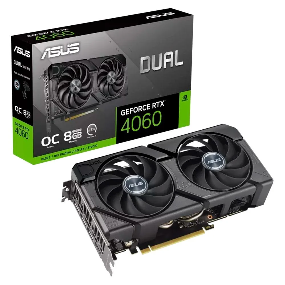 Placa De Vídeo RTX 4060 Asus Dual Nvidia 8GB
