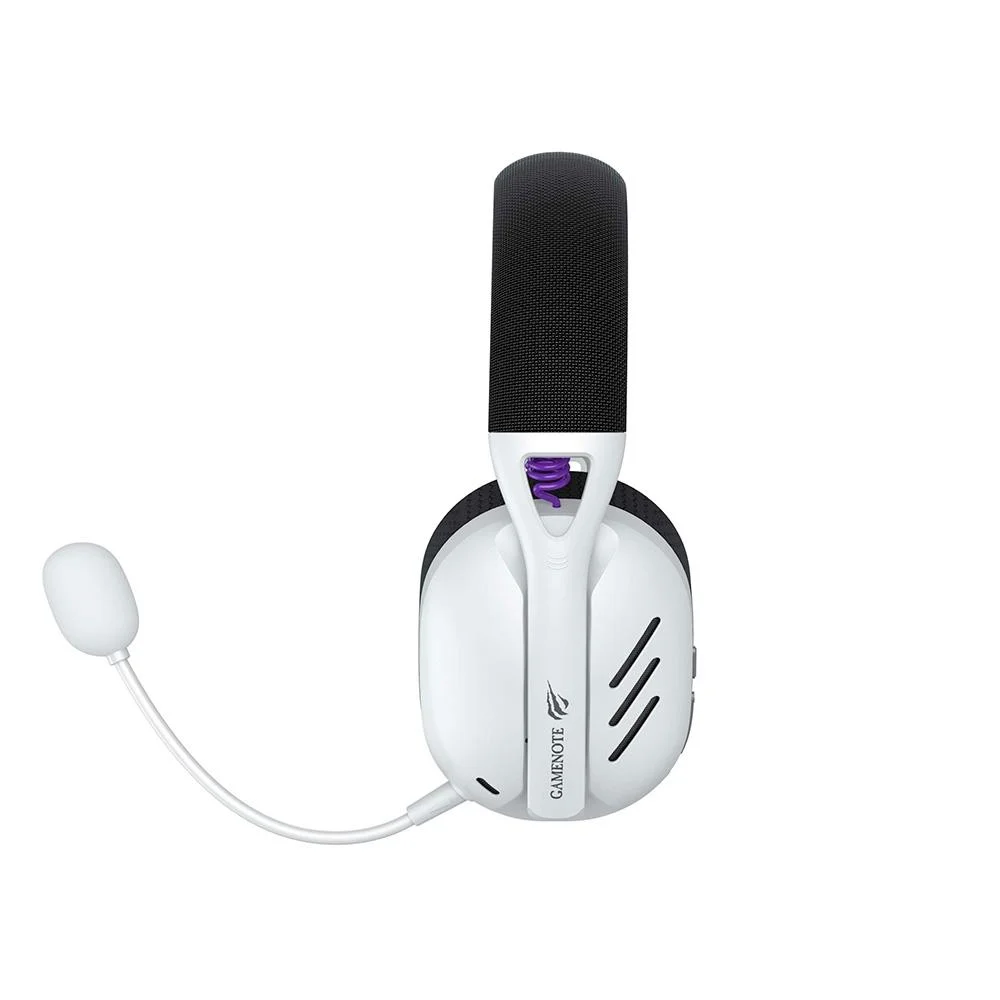 Imagem 3 de 5 do produto Headset Gamer Sem Fio Havit Fuxi H3, 7.1 Surround, Driver 40mm, Bluetooth E Usb, Preto - Fuxi-h3 Branco