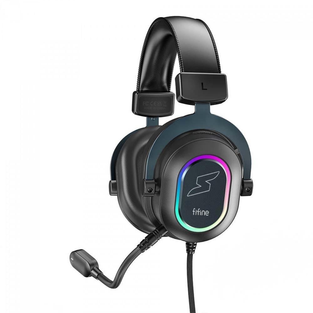 Headset Gamer Fifine Superframe Edition Sfh6 Rgb 7.1 Surround Drivers 50mm Usb Preto - Sfh6 Headset Gamer Fifine Superframe Edition Sfh6 Rgb 7.1 Surround Drivers 50mm Usb Preto - Sfh6