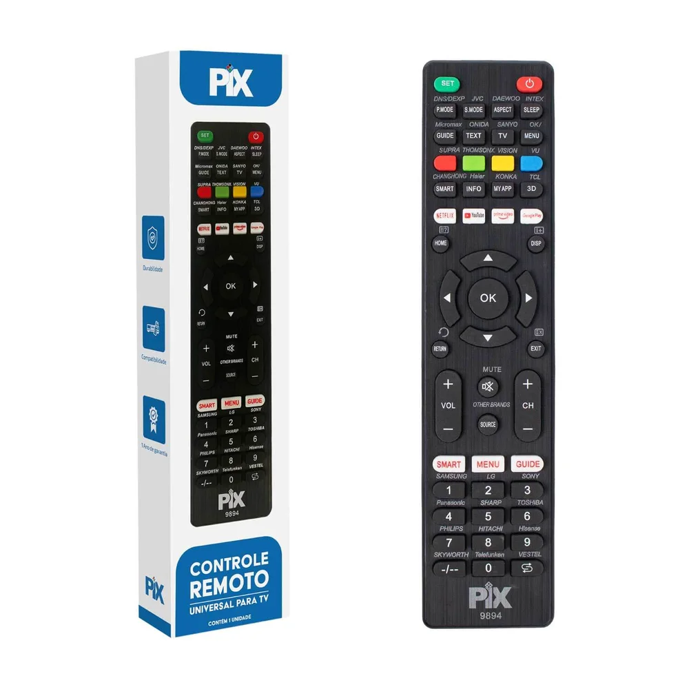 Imagem 4 de 4 do produto Controle Remoto Compatível Para Diversas Marcas De Tv