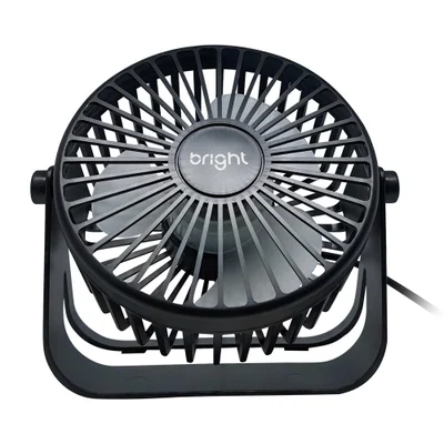 Mini Ventilador De Mesa Bright, 5w, USB, Preto - Vn001