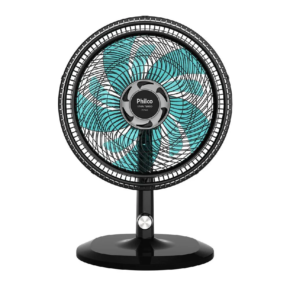 Imagem 3 de 5 do produto Ventilador De Coluna 40cm 10 Pás Philco Pvt466 Preto Com Azul 127v