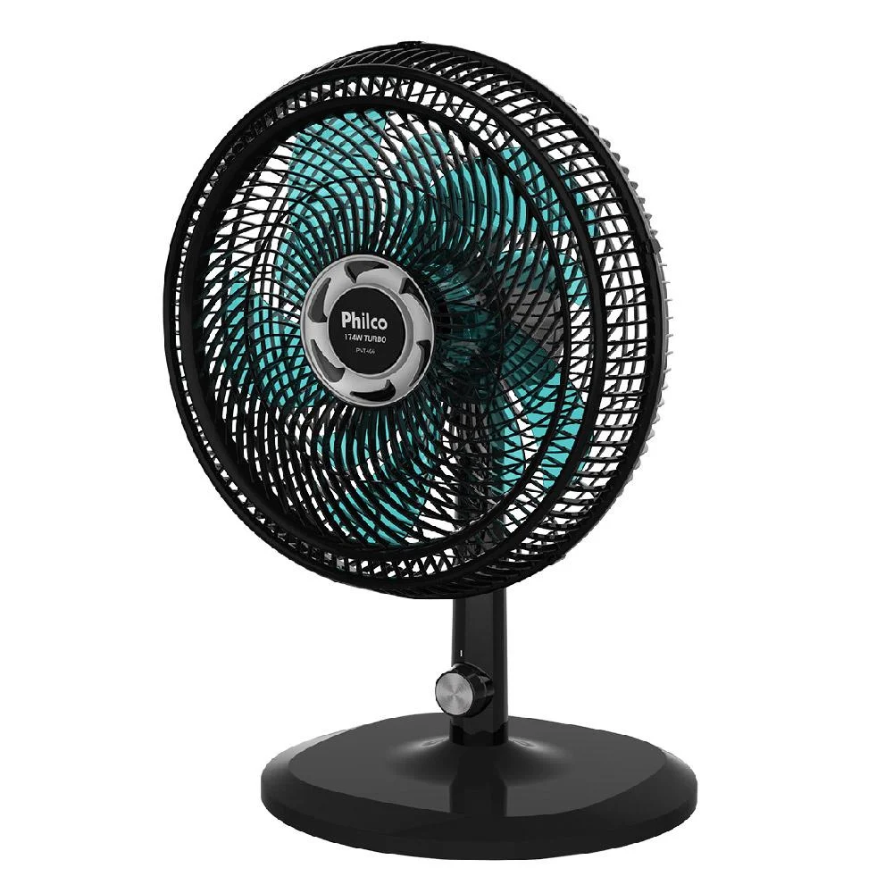 Imagem 5 de 5 do produto Ventilador De Coluna 40cm 10 Pás Philco Pvt466 Preto Com Azul 127v