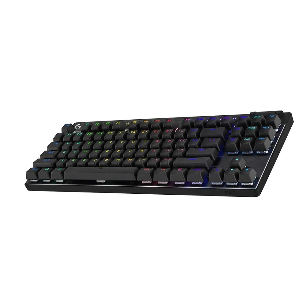Imagem 3 de 5 do produto Teclado Gamer Sem Fio Logitech G Pro X Com Design Tkl, Layout Us, Rgb Lightsync E Switch Exclusivo Gx Brown Tactile, Preto- 920-012127