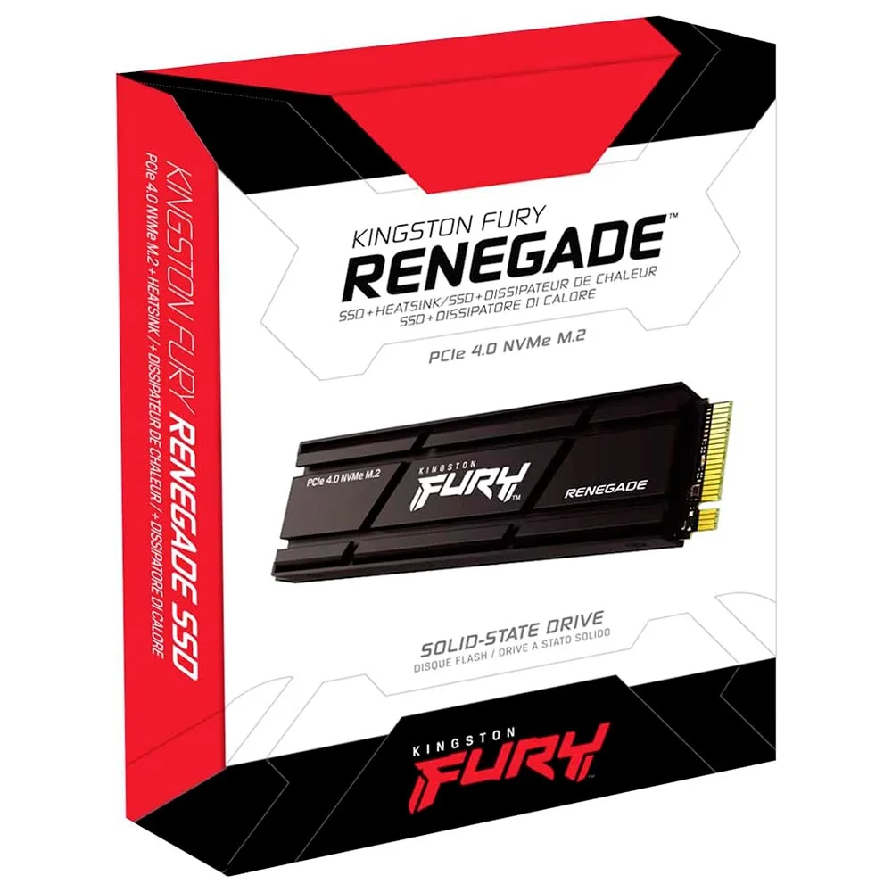SSD Kingston M.2 4TB Fury Renegade Nvme PCie 4.0 - Sfyrdk/4000g SSD Kingston M.2 4TB Fury Renegade Nvme PCie 4.0 - Sfyrdk/4000g