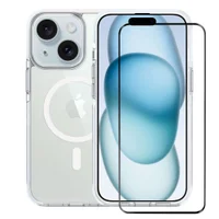 Kit Capa Anti-slip Magsafe E Pelicula Ultra Glass Para Iphone 15 - Gshield