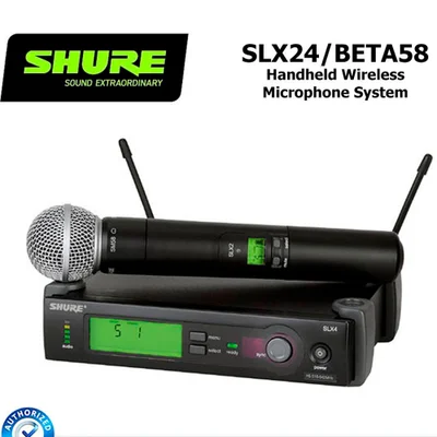 Sistema Sem Fio Com Microfone De Mão Slx24/slx4 Beta58 Shure