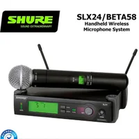 Sistema Sem Fio Com Microfone De Mão Slx24/slx4 Beta58 Shure