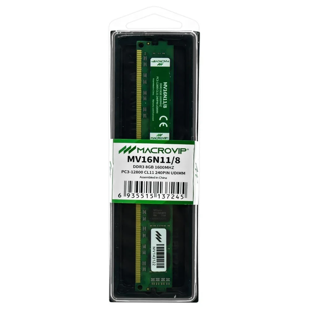 Imagem 5 de 5 do produto Memória Ram Macrovip Ddr3 8GB 1600mhz