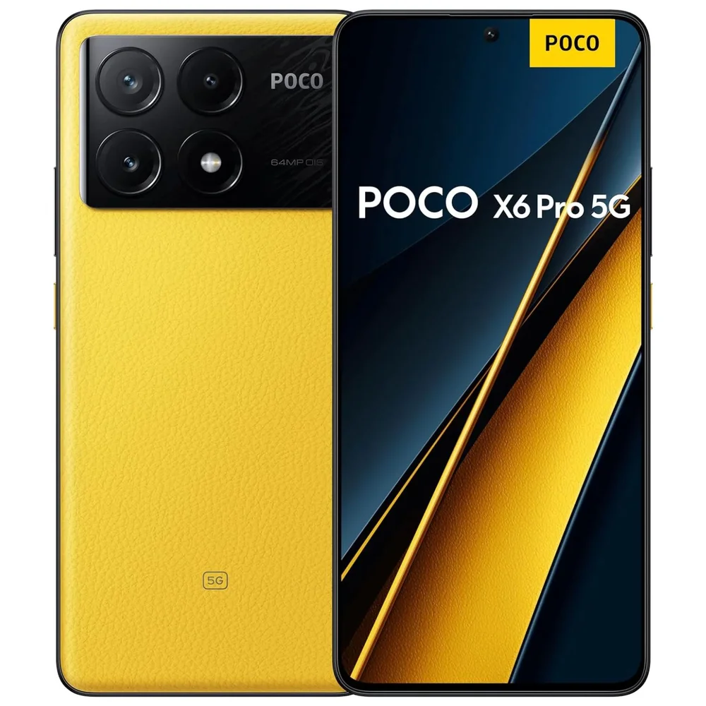 Xiaomi POCO X6 Pro 8GB+256GB イエロー グローバル版 Smartphone Xiaomi Poco X6 Pro 5G 256GB KaBuM