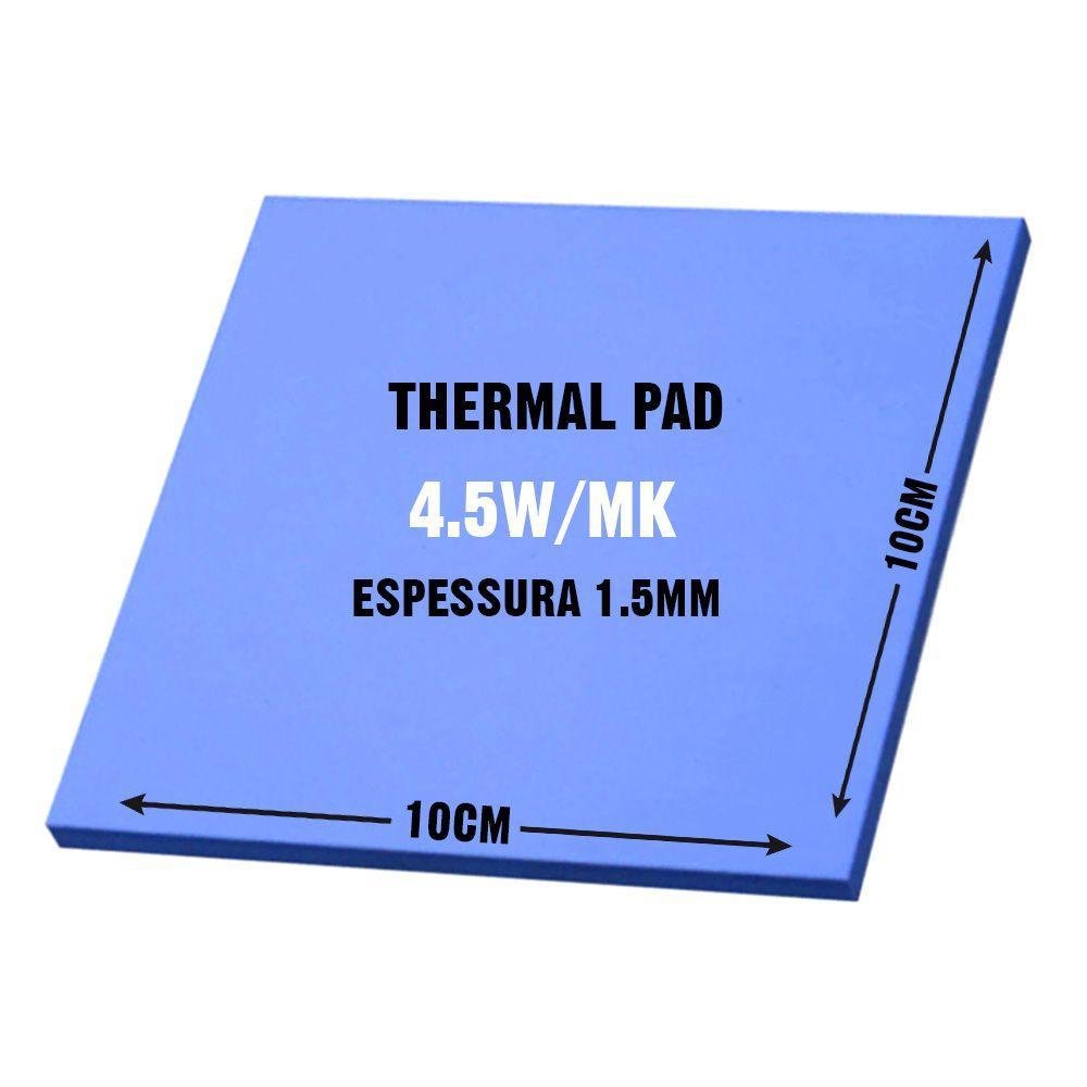 Thermal Pad Termico 100 X 100 X 2 Mm Para Cpu Gpu | Cuotas sin interés