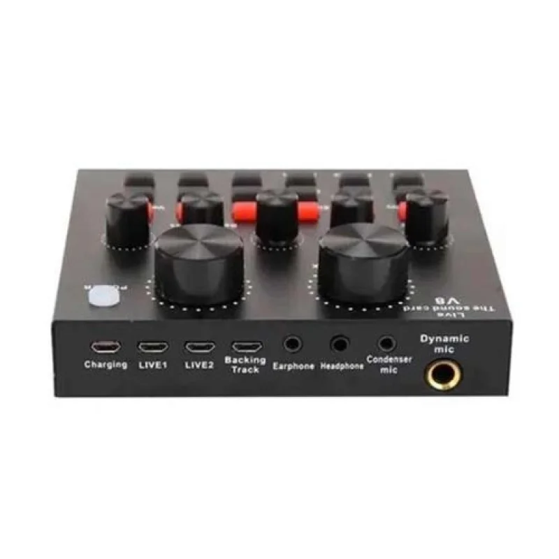 Imagem 4 de 5 do produto Placa De Interface De Áudio Mxt Multifuncional Com Efeitos Para Live Streaming Mx-v8