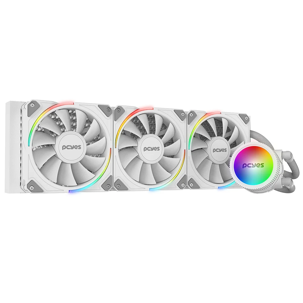 WATER COOLER 360MM SANGUE FRIO 3 ARGB WHITE GHOST  - TDP 350W - ARGBSF3360WGBR 4