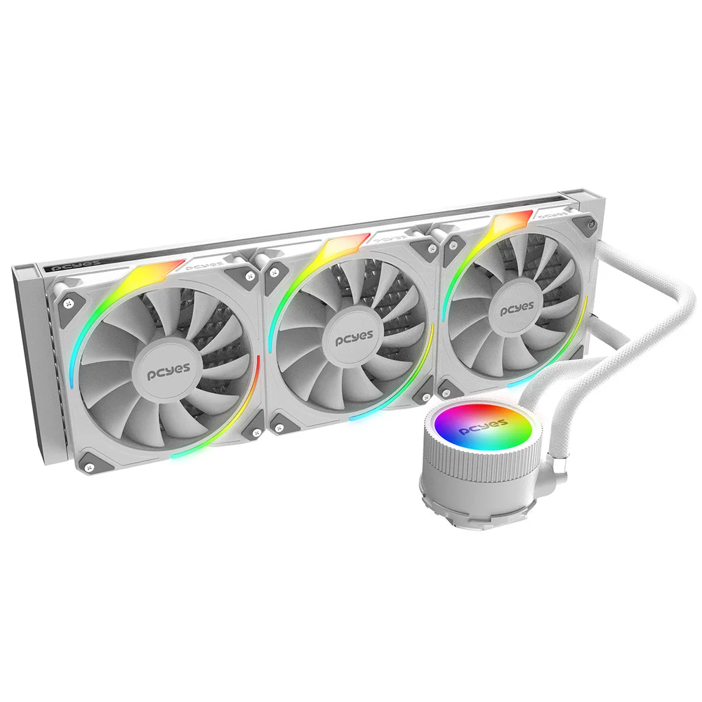 Imagem 2 de 5 do produto WATER COOLER 360MM SANGUE FRIO 3 ARGB WHITE GHOST  - TDP 350W - ARGBSF3360WGBR