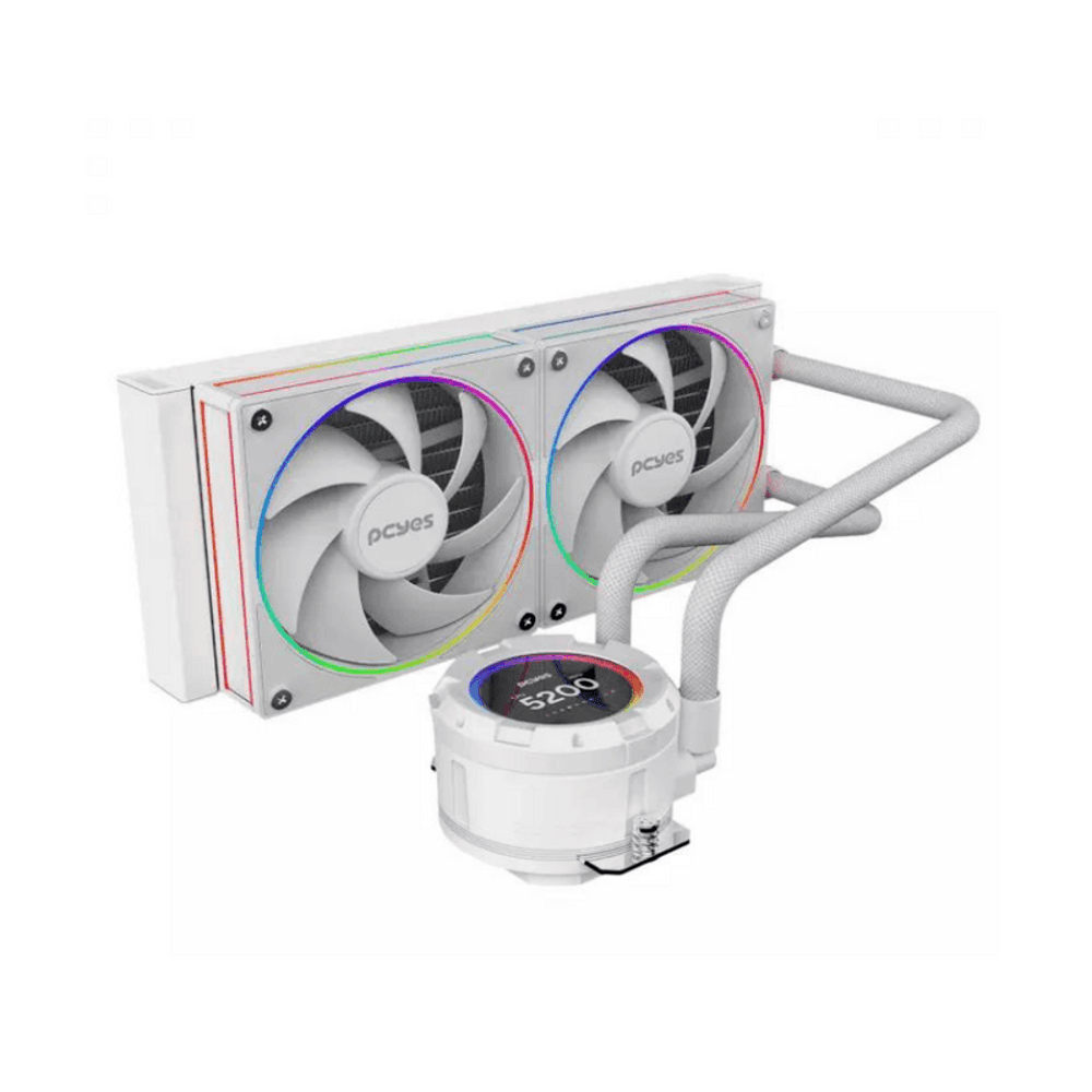 Water Cooler Pcyes Vision 240mm White Ghost - Tela Lcd 2,1 7