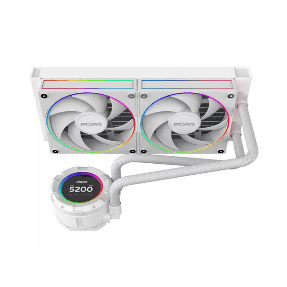 Water Cooler Pcyes Vision 240mm White Ghost - Tela Lcd 2,1 8