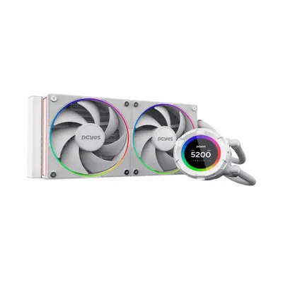 Water Cooler Pcyes Vision 240mm White Ghost - Tela Lcd 2,1