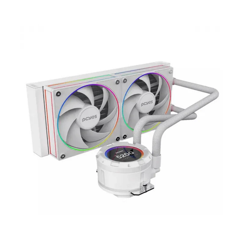 Imagem 4 de 5 do produto Water Cooler Pcyes Vision 240mm White Ghost - Tela Lcd 2,1