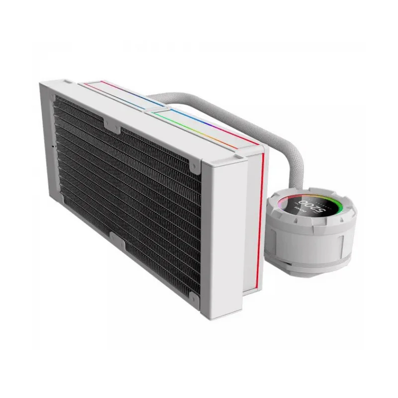 Imagem 5 de 5 do produto Water Cooler Pcyes Vision 240mm White Ghost - Tela Lcd 2,1