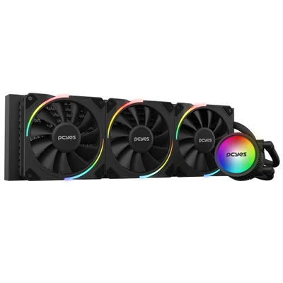 WATER COOLER 360MM SANGUE FRIO 3 ARGB BLACK VULCAN - TDP 350W - ARGBSF3360BR