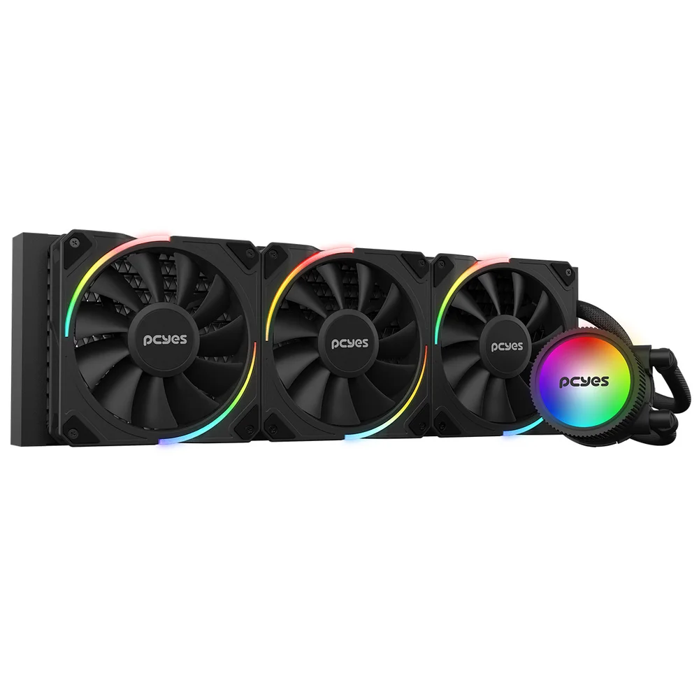 WATER COOLER 360MM SANGUE FRIO 3 ARGB BLACK VULCAN - TDP 350W - ARGBSF3360BR WATER COOLER 360MM SANGUE FRIO 3 ARGB BLACK VULCAN - TDP 350W - ARGBSF3360BR