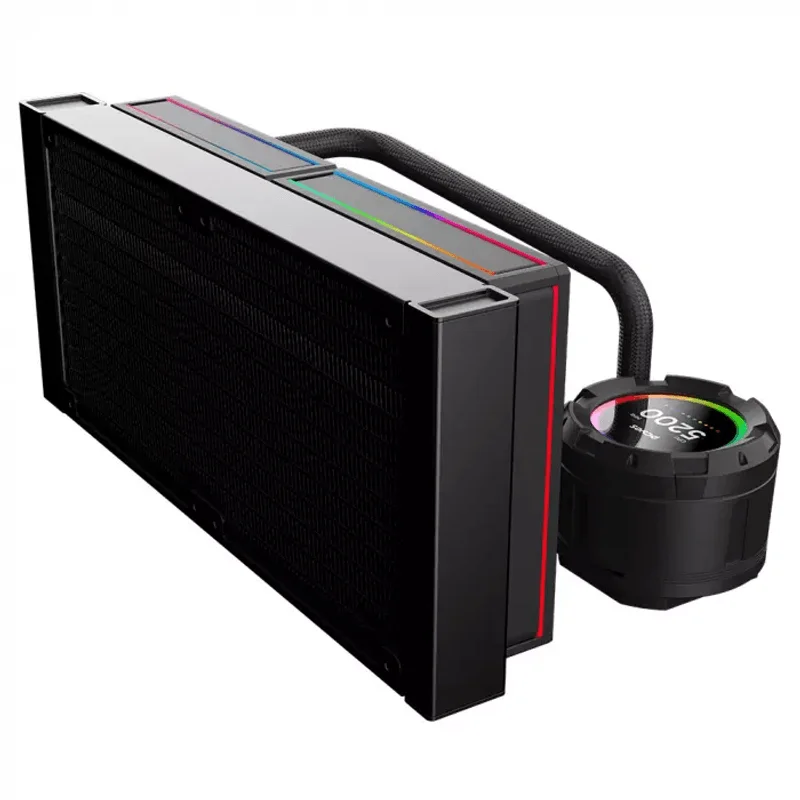 Imagem 3 de 5 do produto Water Cooler Pcyes Vision 240mm Black Vulcan - Tela Lcd 2,1