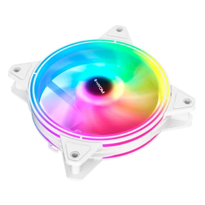 Fan Cooler Rgb Adicional Para Gabinete Hayom Gb1730 / Gb1733 - Branco 120mm - Fc1330.