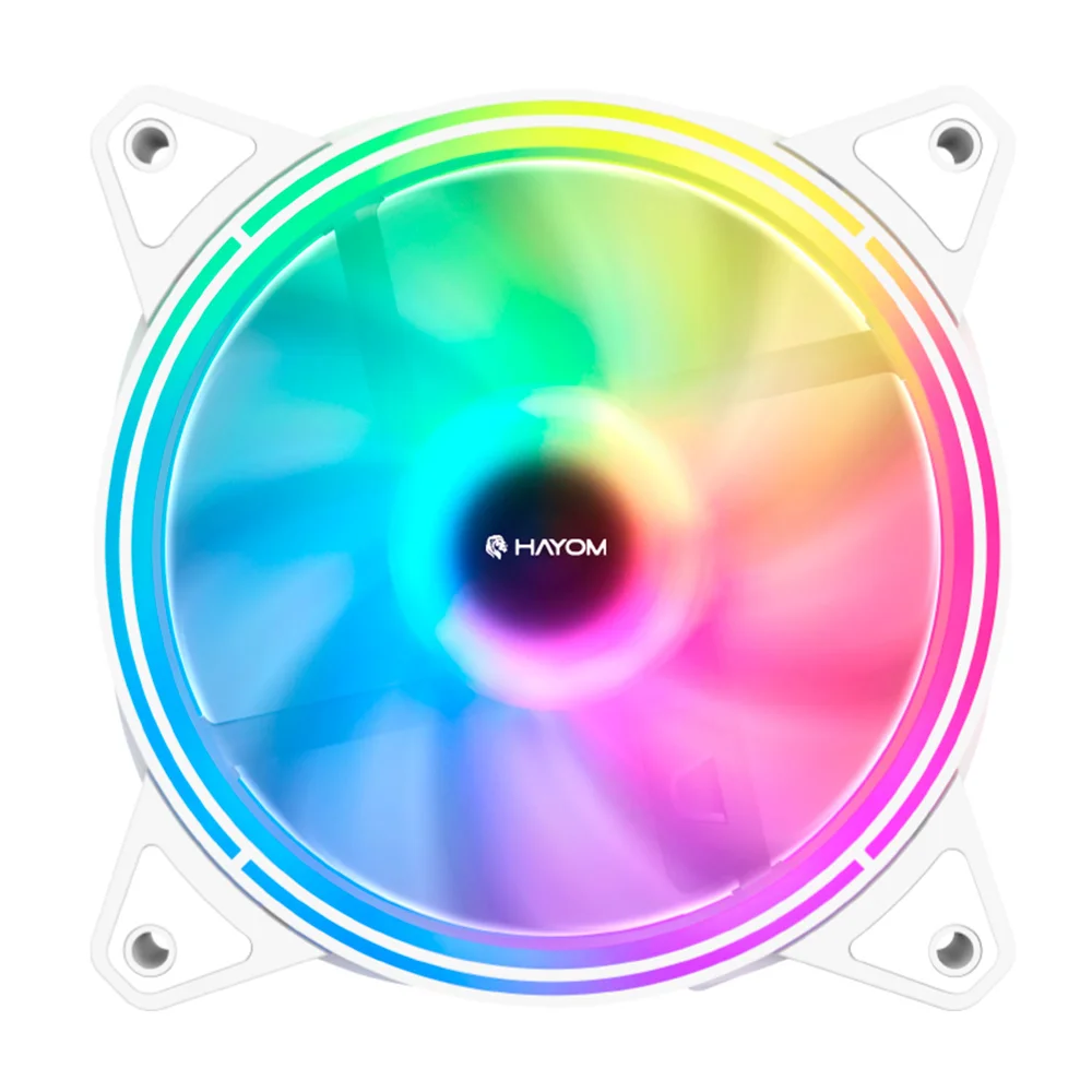 Imagem 2 de 5 do produto Fan Cooler Rgb Adicional Para Gabinete Hayom Gb1730 / Gb1733 - Branco 120mm - Fc1330.
