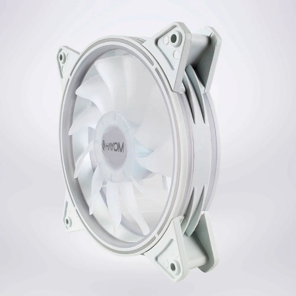 Imagem 4 de 5 do produto Fan Cooler Rgb Adicional Para Gabinete Hayom Gb1730 / Gb1733 - Branco 120mm - Fc1330.