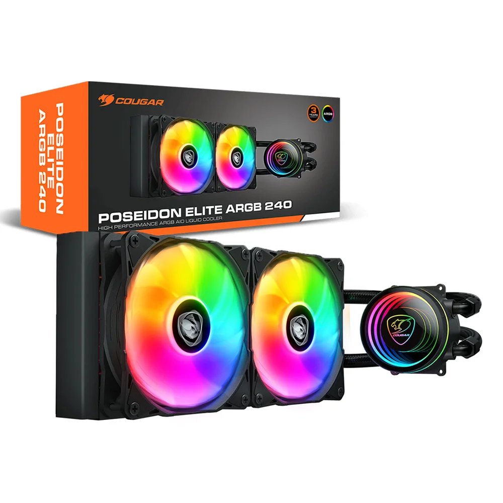 Water Cooler Cougar Poseidon Elite ARGB 240, Intel/amd, 240mm - 3mpsd240.0001 4