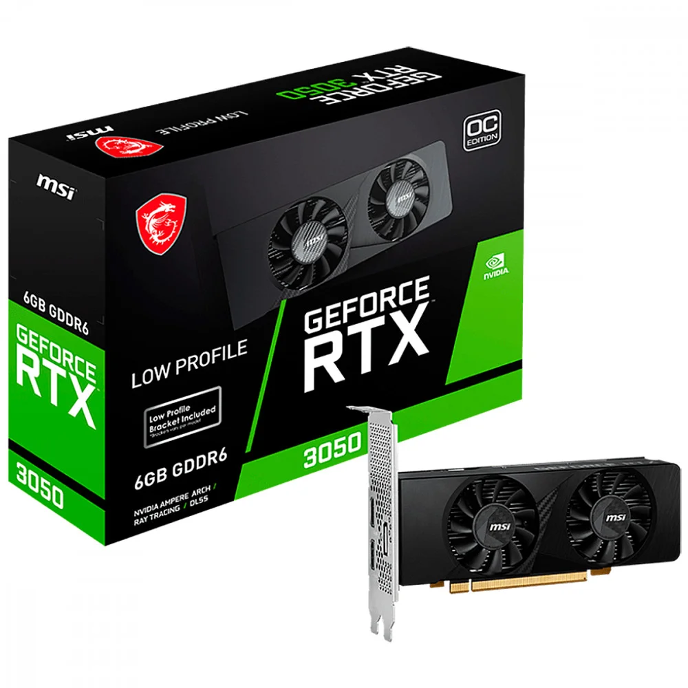 グラフィックボード・グラボ・ビデオカード MSI Geforce RTX 3050 6GB Placa De Vídeo RTX 3050 Msi Geforce 6GB GDDR6