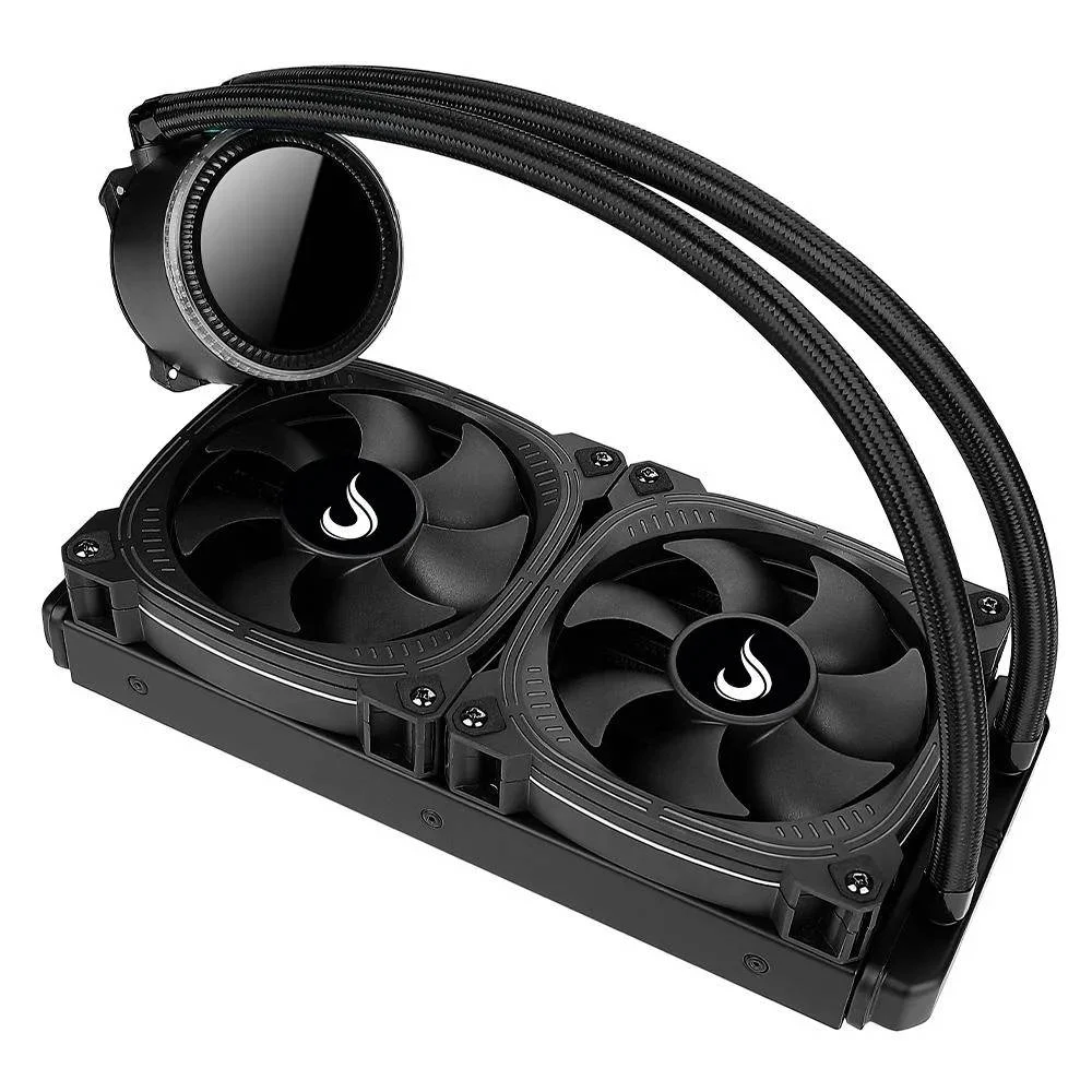 Water Cooler Rise Mode Aura Ice Black 240mm 1800 RPM ARGB - RM-WAIB-05-ARGB 8