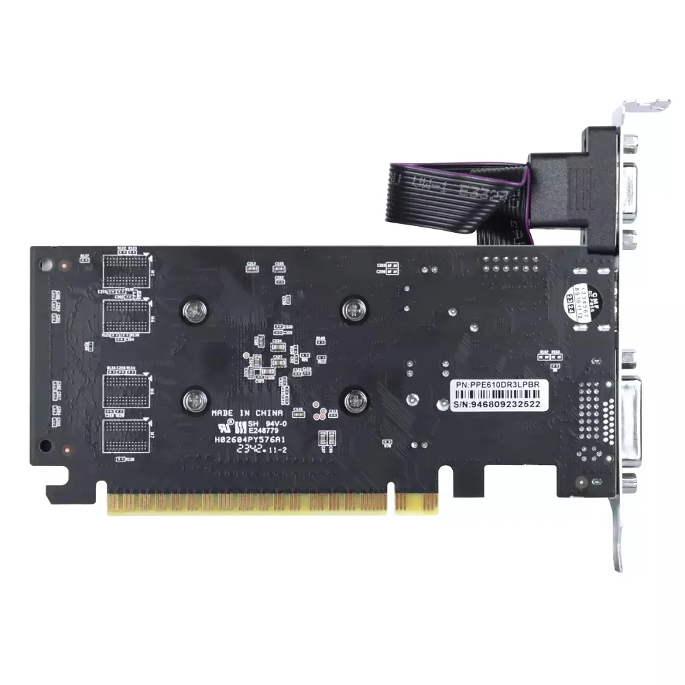 Imagem 3 de 5 do produto Placa De Vídeo Geforce G 210 PCyes Nvidia 1gb Ddr3 64 Bits - Ppe210dr3sfbr