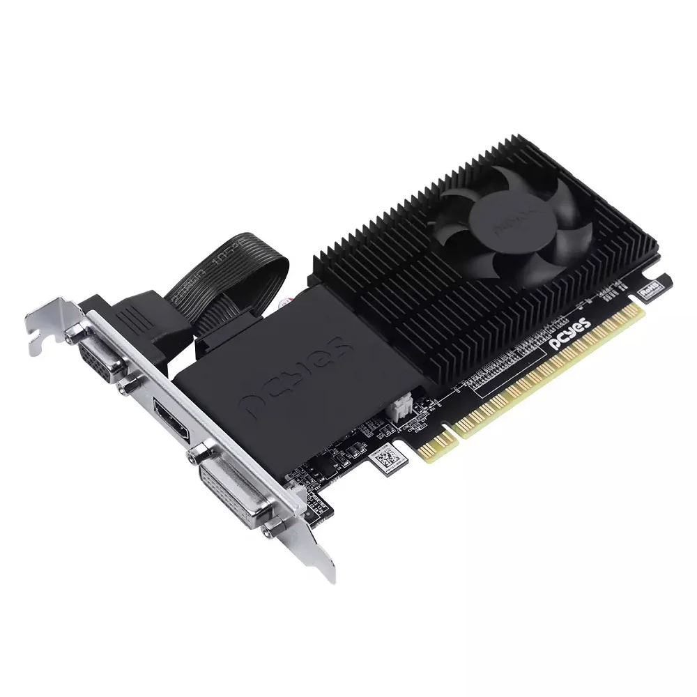 Imagem 5 de 5 do produto Placa De Vídeo Geforce G 210 PCyes Nvidia 1gb Ddr3 64 Bits - Ppe210dr3sfbr