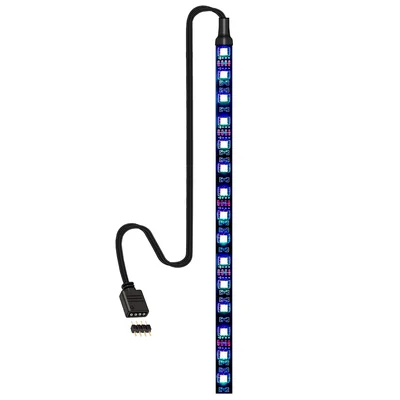 Fita de Led RGB, Para Gabinete, 12v 4 Pinos, 30 Leds, Resistente à água IP65, 500mm, Comprimento ajustável