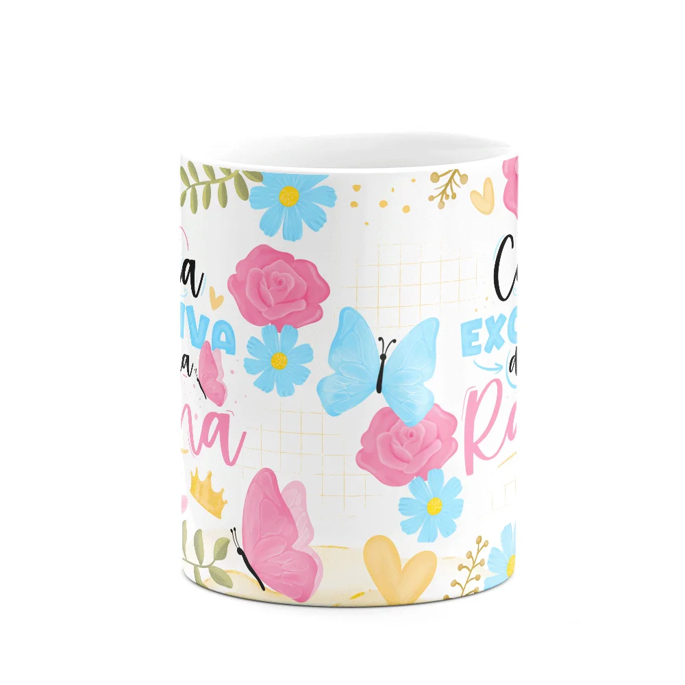 Imagem 2 de 3 do produto Caneca Floral Mães - Exclusiva Da Minha Rainha