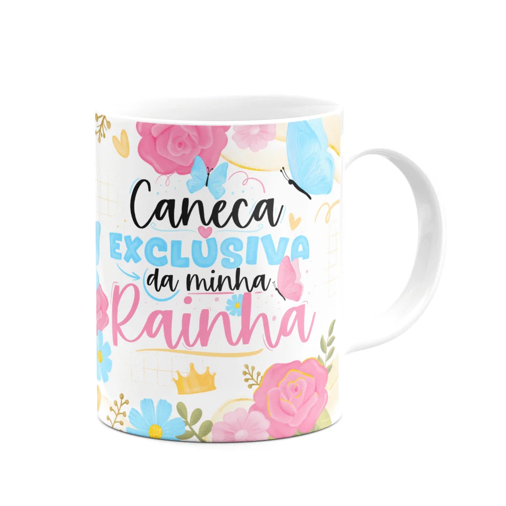 Imagem 3 de 3 do produto Caneca Floral Mães - Exclusiva Da Minha Rainha
