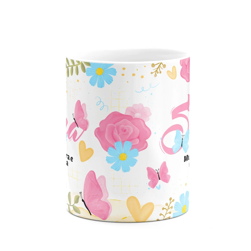 Imagem 2 de 3 do produto Caneca Floral Mães - Sogra, Guerreira E Incrível Amiga