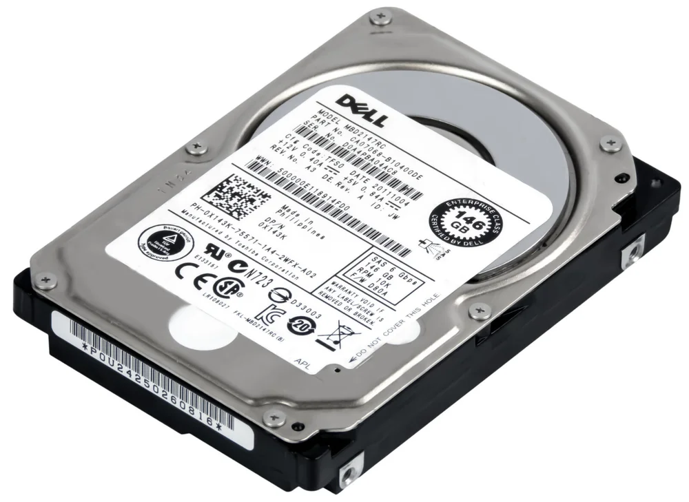 Hd Sas Dell 146gb 10k 2.5 0x143k X143k Mbd2147rc 6gbps