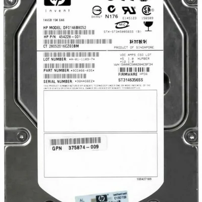 Hd Sas Hp 146gb 15k 3.5 Df0146b8052 St3146356ss